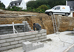 Réalisation des fondations à Saint-Aubin-les-Elbeuf